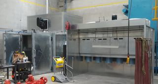 Spida Machinery M4 oven and spraywall